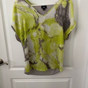 Mossimo Supply Co Green Graphic Relaxed Blouse